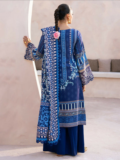 Binilyas Kotrai Embroidered Unstitched 3-Piece Suit-796 - B