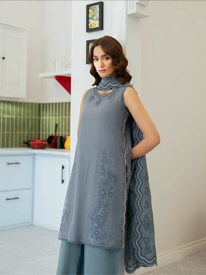 Mahnur Sera Pret'26 Jacquard Embroidered Unstitched 3-Piece Suit-SP-06