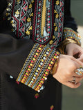 Hemstitch Lawn Embroidered Stitched 3-Piece Suit-Night Jasmine