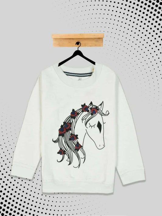 Funky's kid's Little Unicorn Printed Sweat Shirt-10194