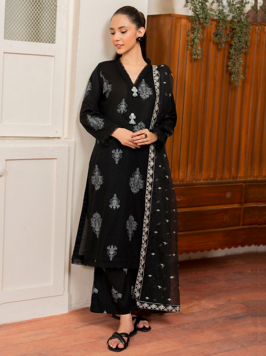 Panache Apparel Daily Essentials RTW Linen Printed Stitched Suit-Zen