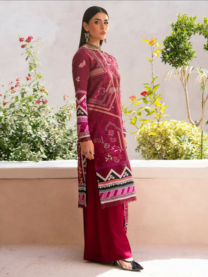 Binilyas Kotrai Embroidered Unstitched 3-Piece Suit-795-B