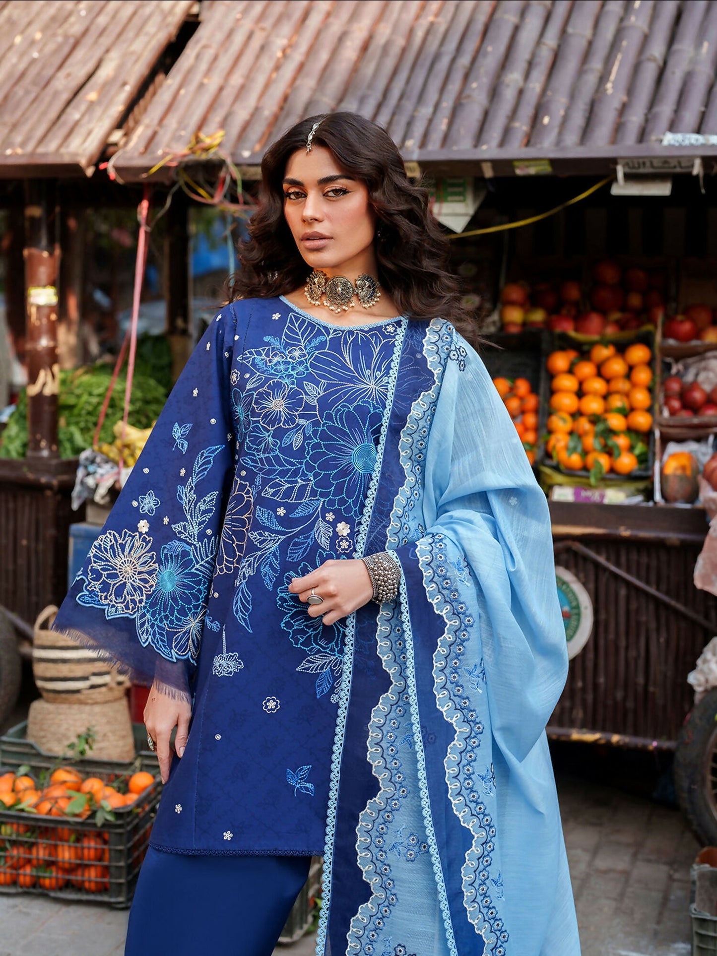 Binilyas Suroor Eid Pret'26 Lawn Embroidered Stitched 3-Piece Suit-244-B