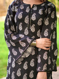 Tehzeeb Libas Linen Printed Stitched 2-Piece Suit-MEHRU