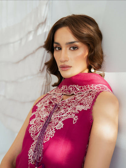 Mahnur Sera Pret'26 Lawn Embroidered Stitched 3-Piece Suit-SP-10