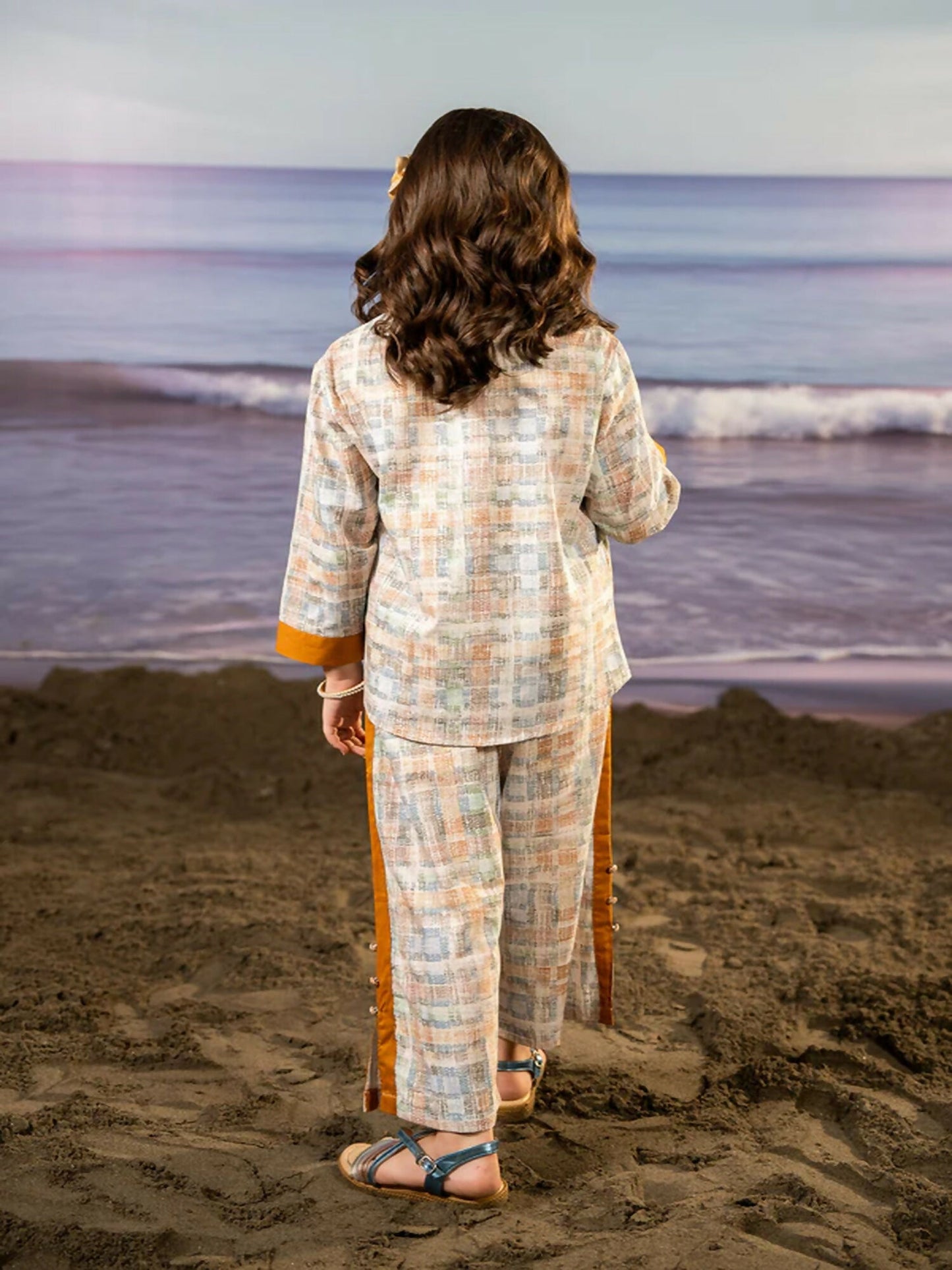 Velvour Girls Printed Co-ord Set-VG167-A
