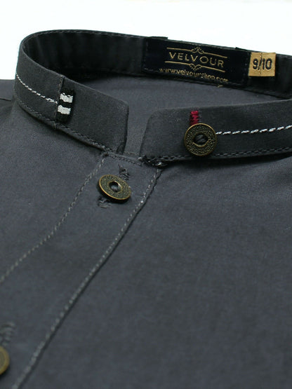 Velvour Boys Cotton Fine Detail Stitched Kurta Trouser Suit-VB209