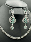 H&A Jewellery One Carat Silver Rhodium Plated Jewellery Set