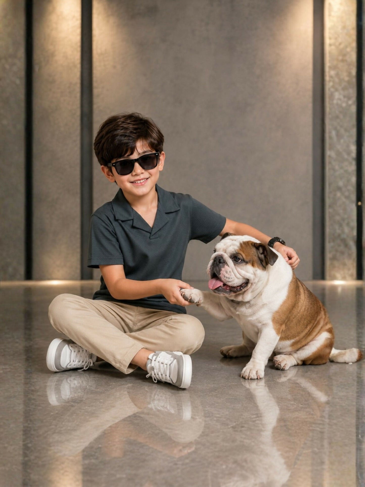Velvour Boys Polyester Polo Shirt-VP29-C