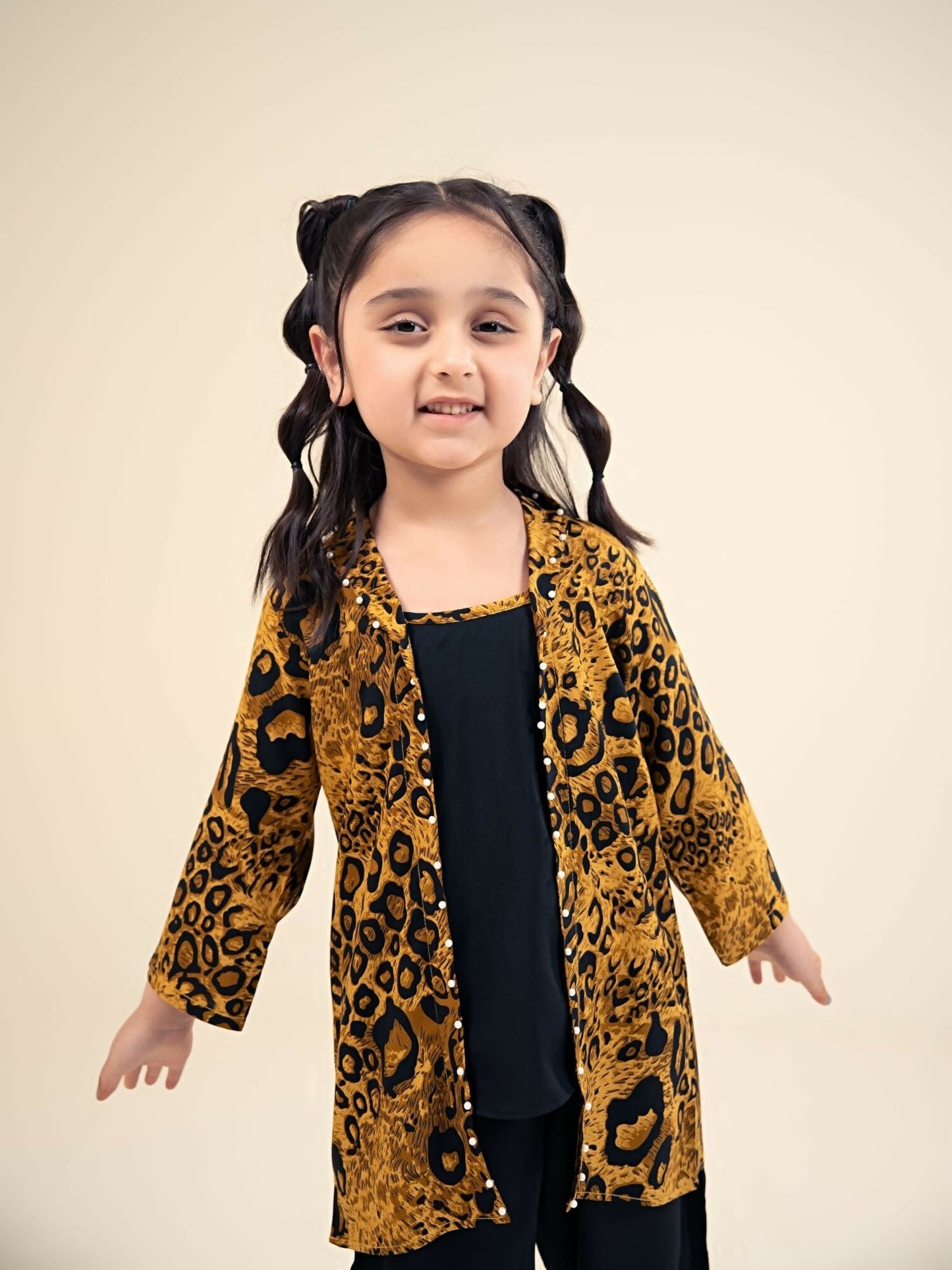 Velvour Girls Cotton Printed Co-Ord Set-VG186-B
