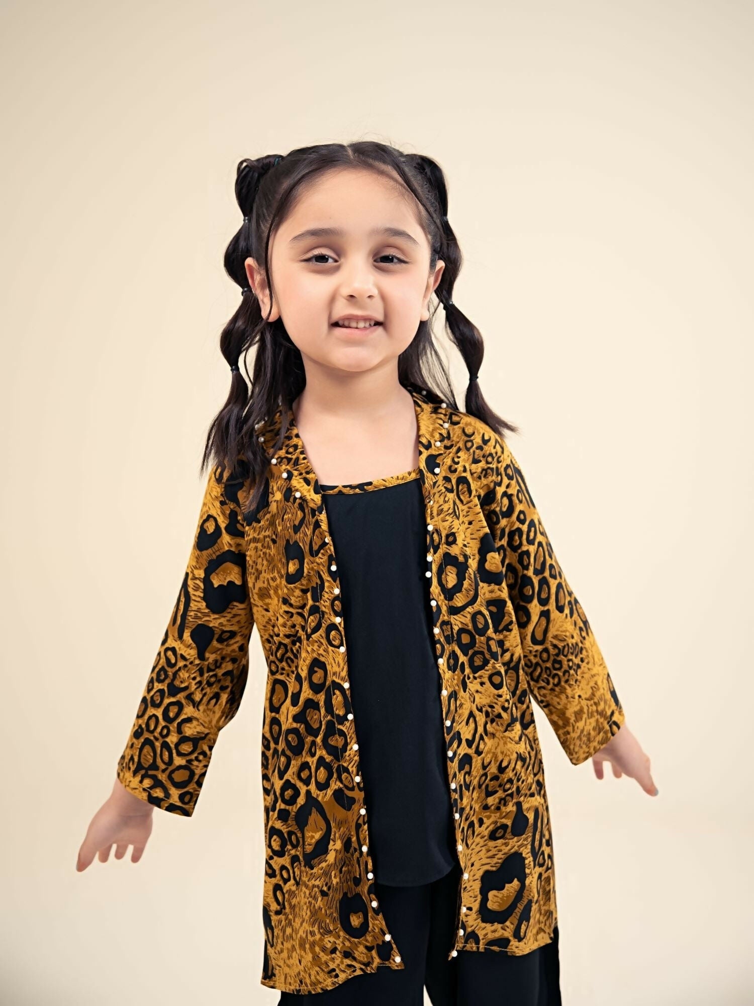 Velvour Girls Cotton Printed Co-Ord Set-VG186-B