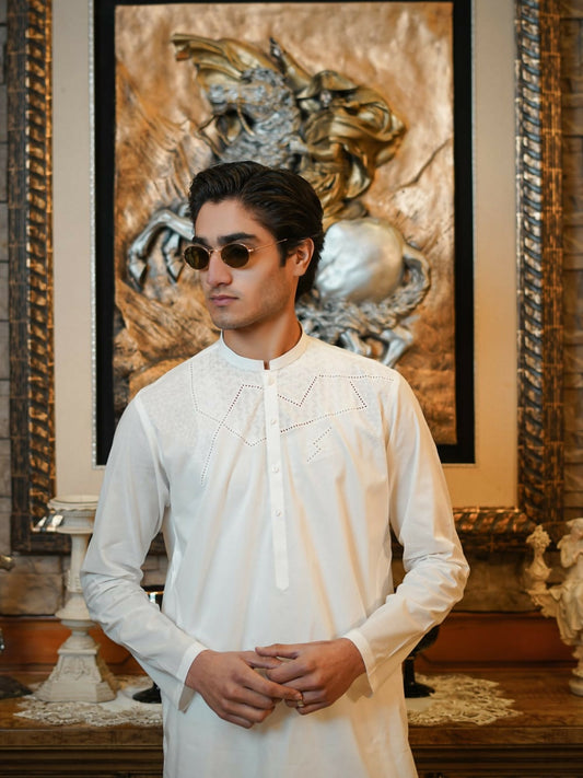 Fabrich Virsa Cotton Embroidered Unstitched Shalwar Kameez-FAB-8811