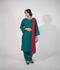 HU Studios Karam Collection Lawn Embroidered Stitched 2-Piece Suit-Zinc