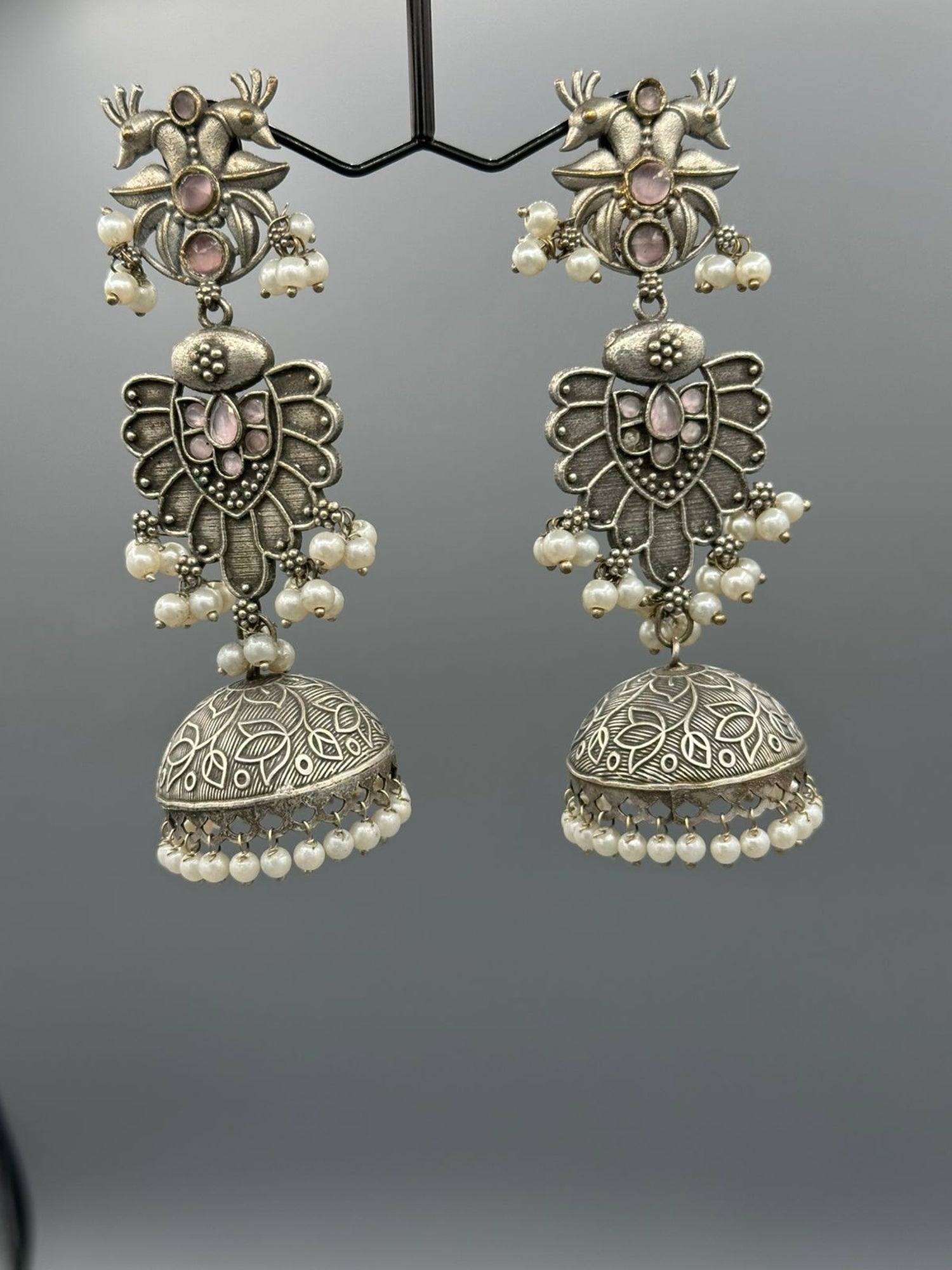 Silver H&A Jewellery Oxidized Earrings