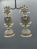 Silver H&A Jewellery Oxidized Earrings