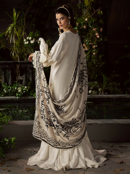 Mahnur Amelia Kotrai Embroidered Unstitched 3-Piece Suit-CK-003
