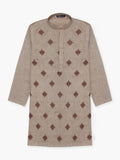 Velvour Boys Cotton Embroidered Stitched Kurta-VB196-F
