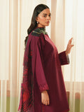 Mannat Clothing Summer-Sky Lawn Embroidered Stitched Suit-Plum