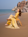 Mahnur Sirene Luxury Lawn Embroidered Unstitched 3-Piece Suit-Dahlia