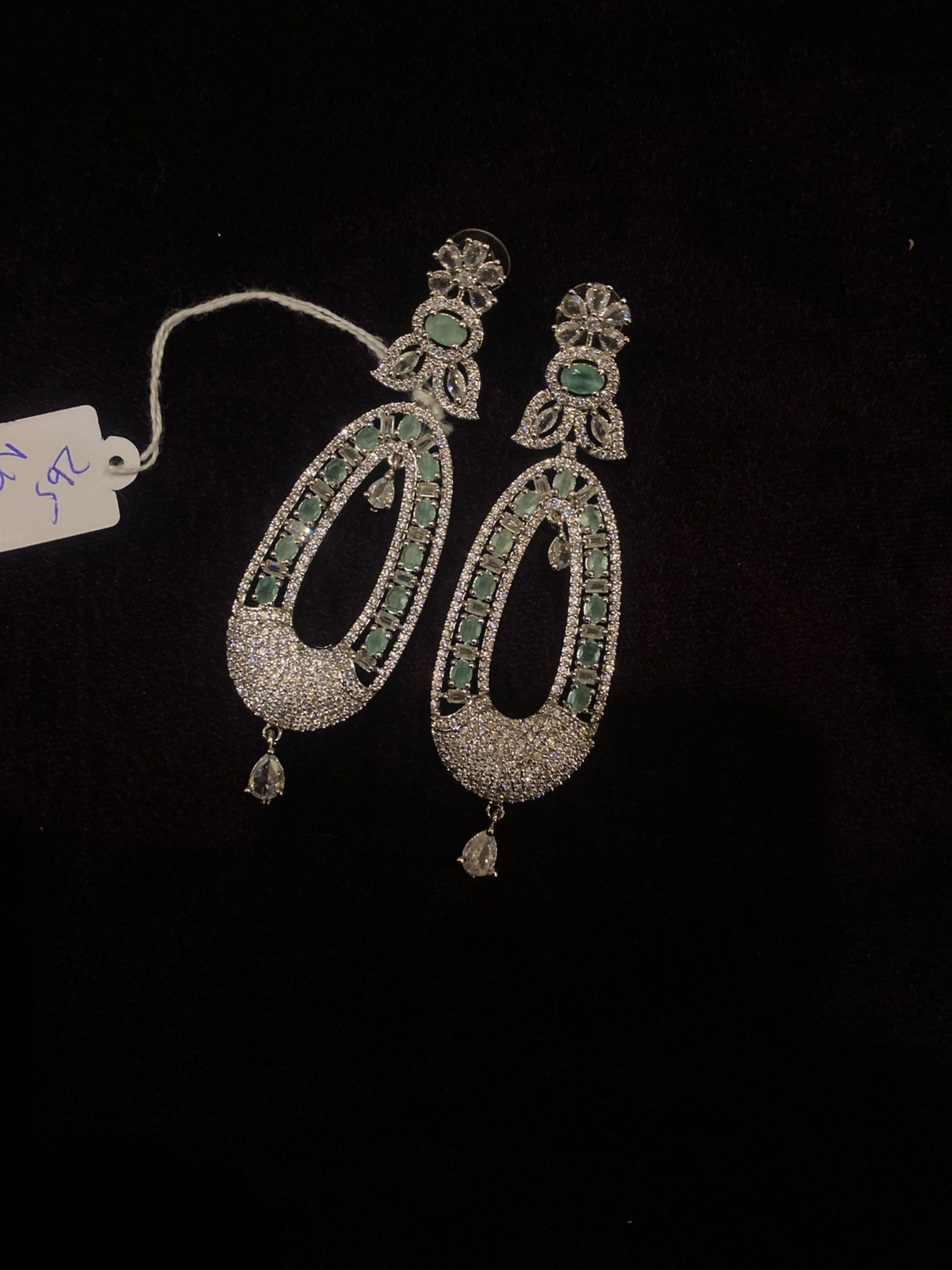 Fashion Hub by Noor Bilal - Silver Mint Earrings