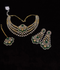 Fashion Hub by Noor Bilal - Gold silver With Green Stone Set
