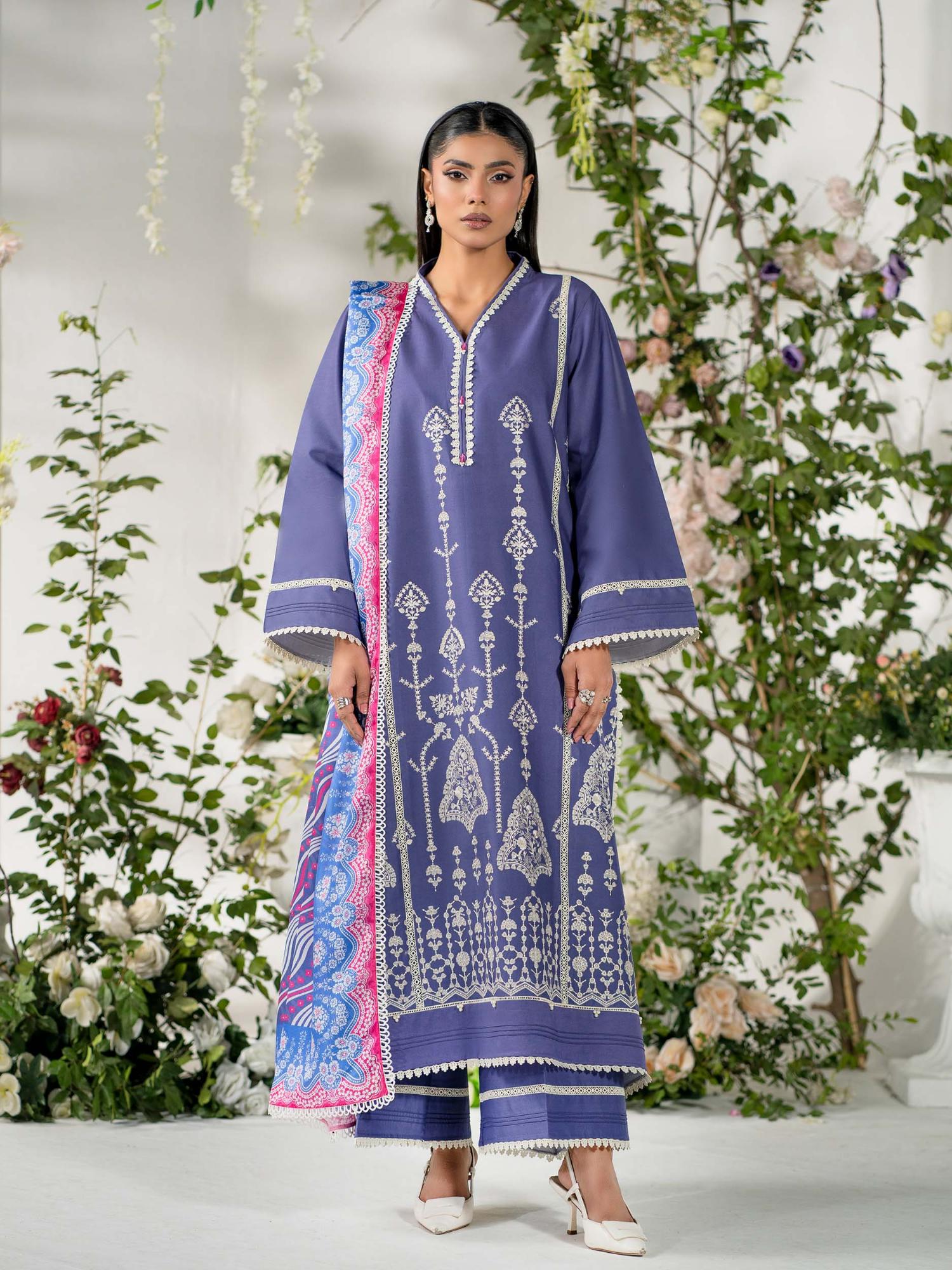 Rabazka Lawn Embroidered Unstitched 3-Piece Suit-WUS-DELW-3P-S26-03