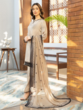 Panache Apparel Fiona SS'25 Dobby Lawn Printed Stitched Suit-Dune