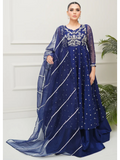 Allure By IH Lehr Chiffon Embroidered Lehenga-Sundae
