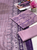 Bin Rehman Lawn Embroidered Unstitched 3-Piece Suit-D-125