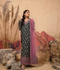 Hemstitch Chiffon Embroidered Stitched 3-Piece Suit-Saiba