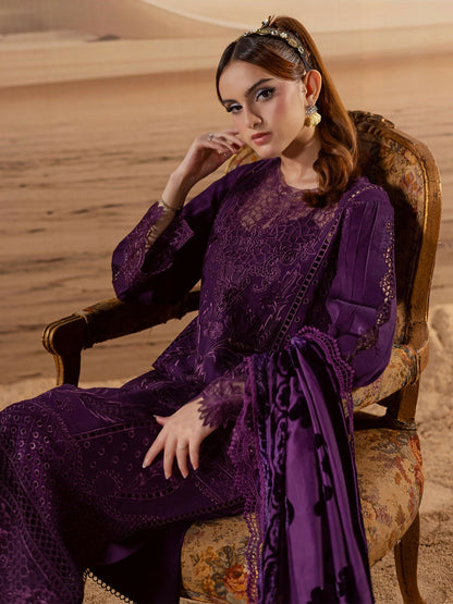 Mahnur Amelia Kotrai Embroidered Unstitched 3-Piece Suit-CK-010