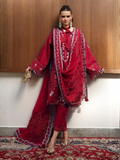 Qalamkar Chikankari Eid Edit'26 Lawn Embroidered Unstitched 3-Piece Suit-CM-03 Ruby