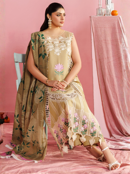 Parishay Shangrila Lawn Vol 2 Embroidered Unstitched 3-Piece Suit-ANG-15