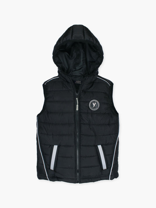 Velvour Sleeveless Hooded Puffer Jacket-VJ62-B