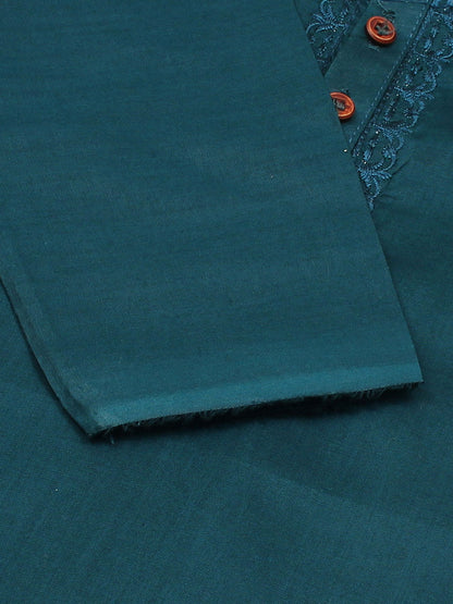 Velvour Boys Cotton Embroidered Stitched Kurta Pajama-VK06