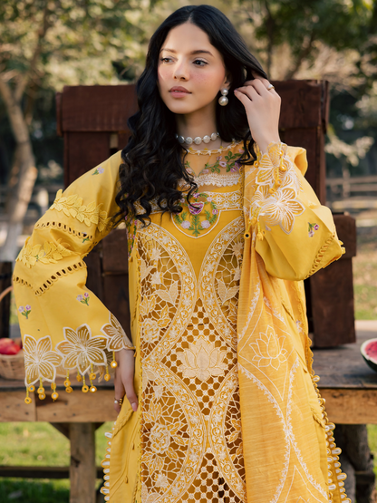 Parishay Summer Queen Vol 2 Lawn Embroidered Unstitched 3-Piece Suit-SQU-02
