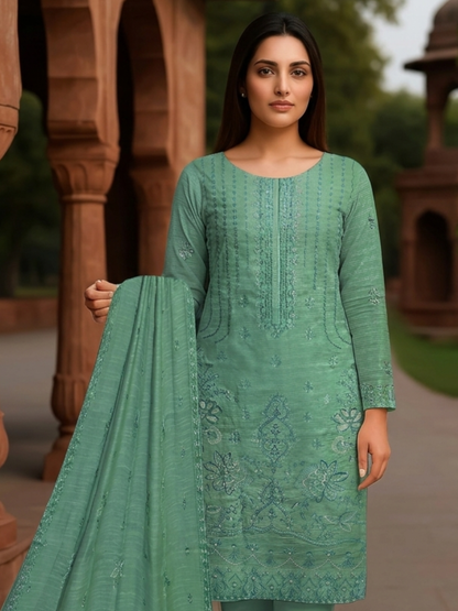 Bin Shaukat R Shine Vol 15 Bana Dora Lawn Embroidered Unstitched 3-Piece Suit
