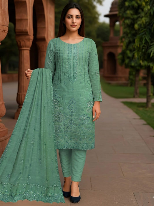 Bin Shaukat R Shine Vol 15 Bana Dora Lawn Embroidered Unstitched 3-Piece Suit