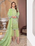 Bin Shaukat Lawn Embroidered Unstitched 3-Piece Suit-09