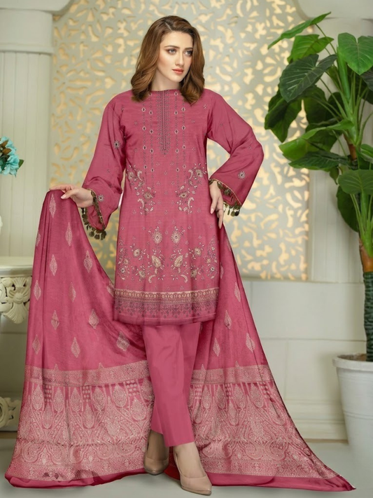 Bin Shaukat Noor Fatima Vol 08 Lawn Embroidered Unstitched 3-Piece Suit