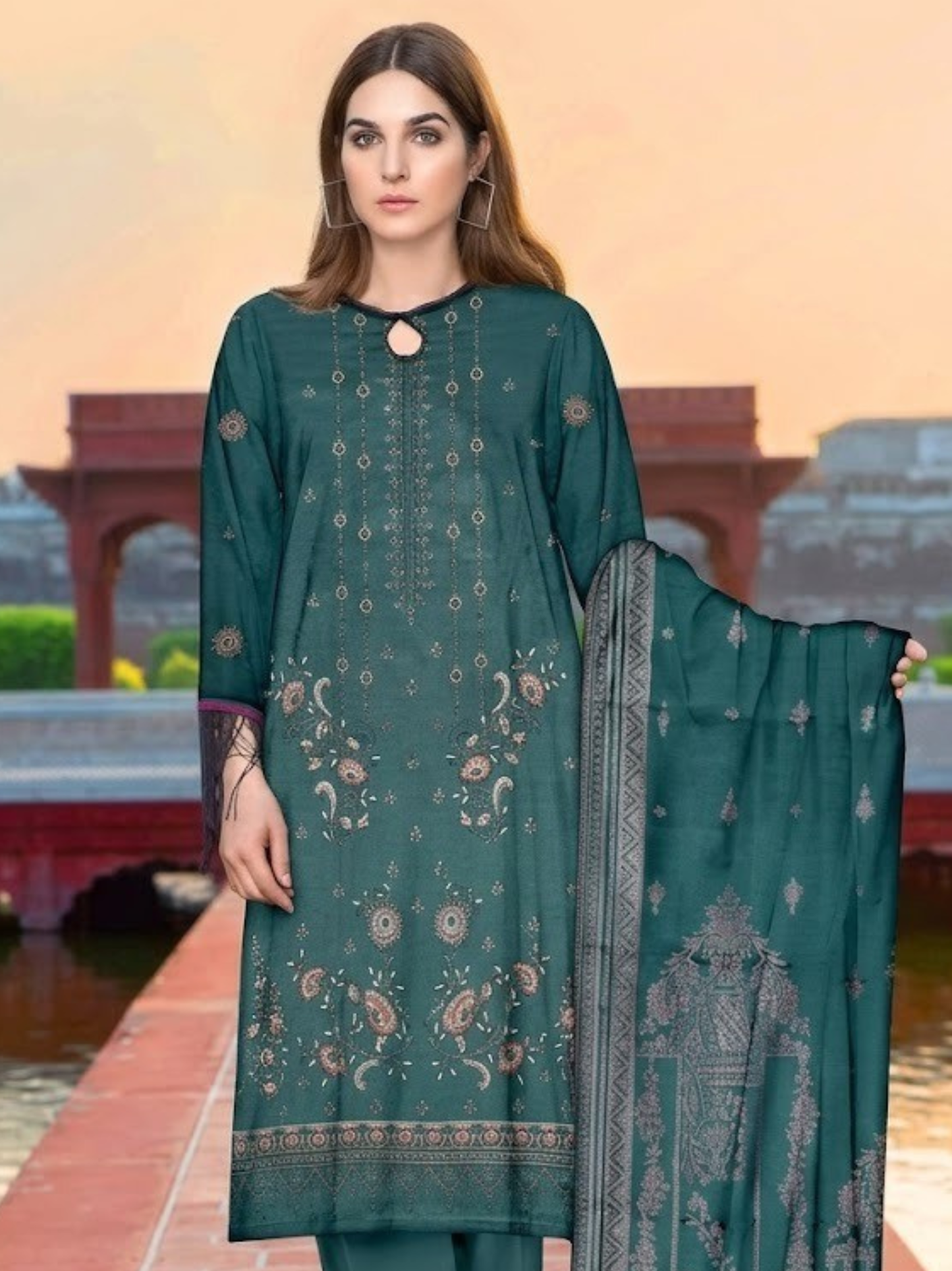 Bin Shaukat Noor Fatima Vol 08 Lawn Embroidered Unstitched 3-Piece Suit