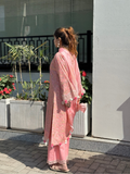 Pink Sehrish Kanwal Festive Print'26 Lawn Embroidered Unstitched 3-Piece Suit-Flora