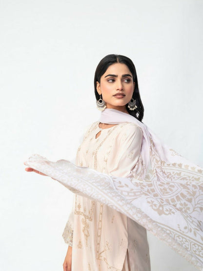 Imran Aftab Winter'25 Khaddar Embroidered Stitched 3-Piece Suit-IAKC-UF-20