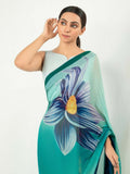 Imran Aftab Chiffon Printed Unstitched Saree-IASC-22
