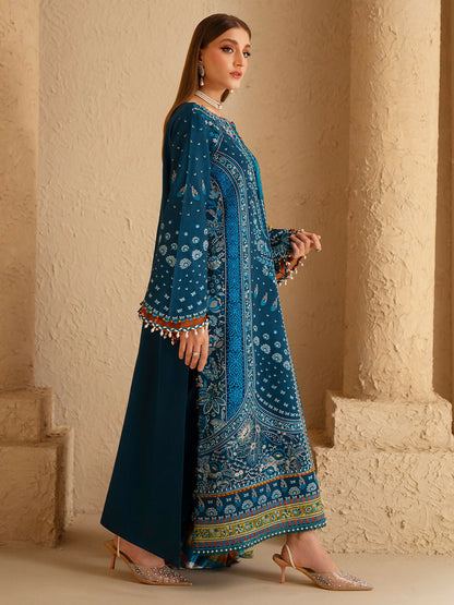 Binilyas Saqqara Kotrai Embroidered Stitched 3-Piece Suit-166-A