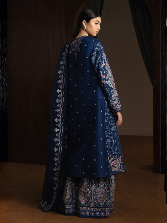 Zara ShahJahan Satori'26 Lawn Embroidered Unstitched 3-Piece Suit-Suiyo-D9