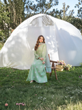 Mint Green Panache Apparel Karandi Embroidered Stitched Suit-Ornate