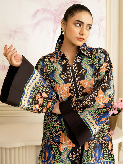 Allure By IH Salina Lawn Silk Printed Co-Ord Set-Gina