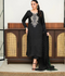 Allure By IH Fashion Calling Raw Silk Embellished Stitched 3-Piece Suit-Moon Stone