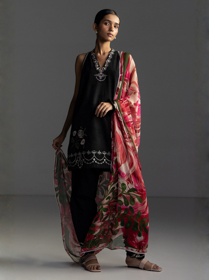 COCO by Zara Shahjahan Lawn'26 Embroidered Unstitched 3-Piece Suit-Miro-2B